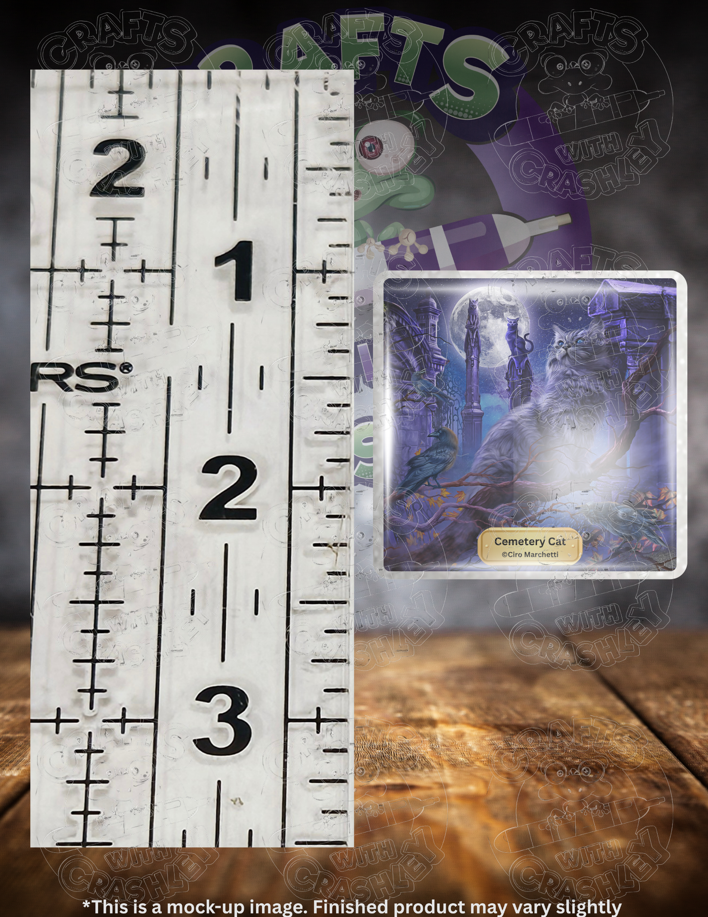 "Cemetery Cat" by ©Ciro Marchetti Premium Accessories for Diamond Painting