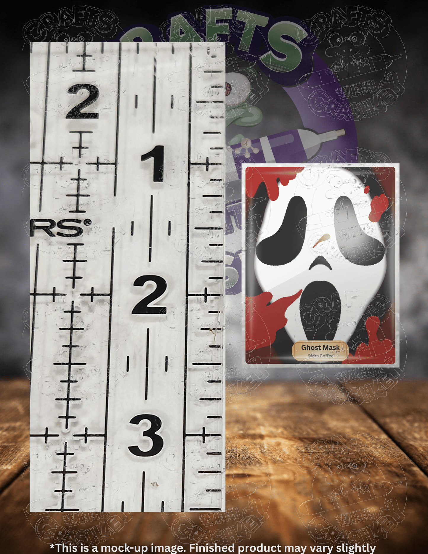 "Ghost Mask" by ©Mrs Coffee Premium Accessories for Diamond Painting