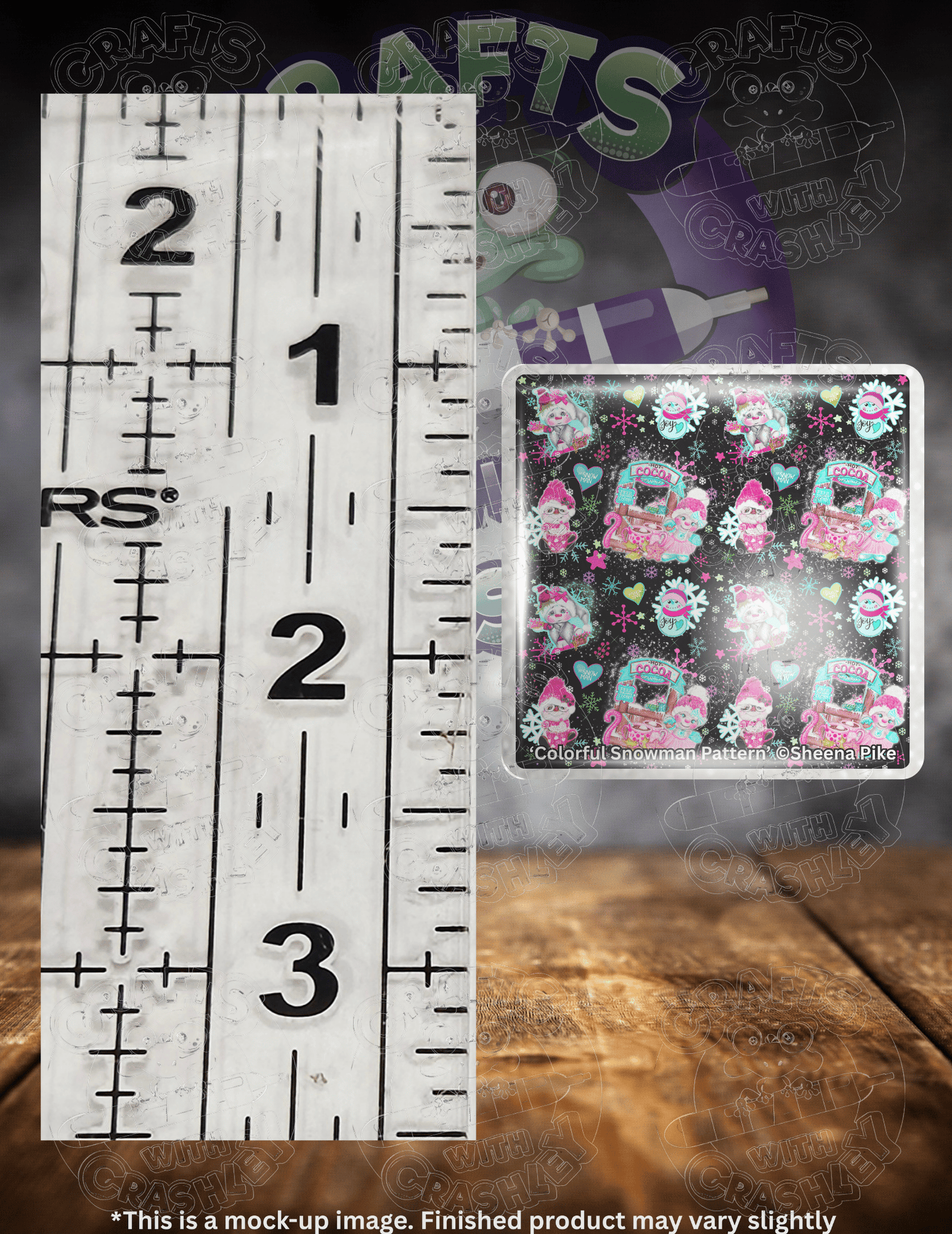 "Colorful Snowman Pattern" by ©Sheena Pike Premium Accessories for Diamond Painting