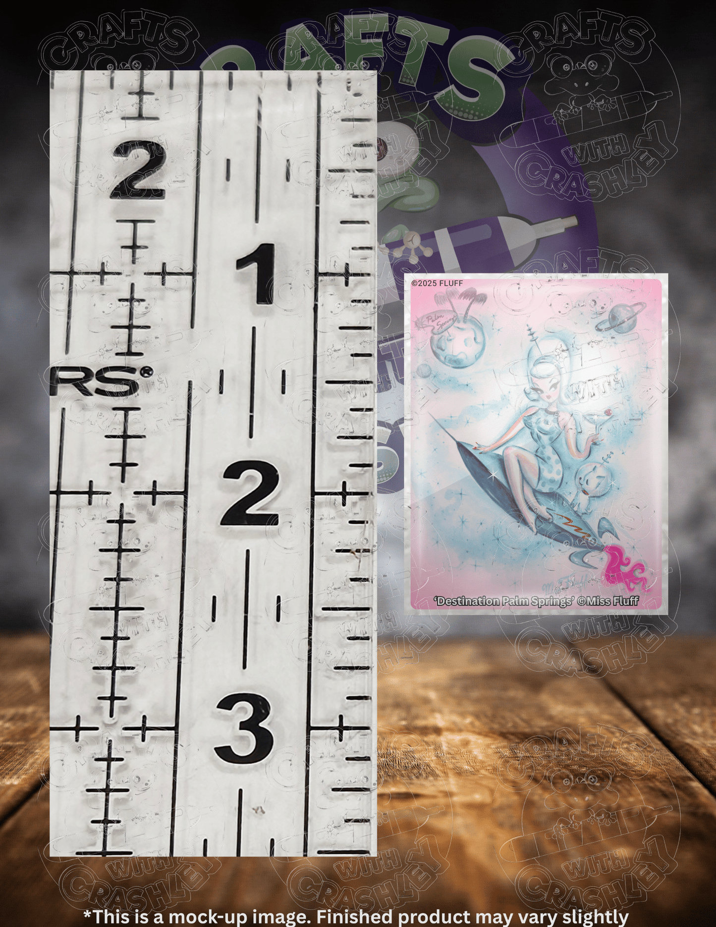 "Destination Palm Springs" by ©Miss Fluff Premium Accessories for Diamond Painting