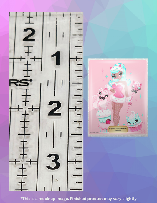 Cupcake Doll with Kitty by ©Miss Fluff Limited Edition Coverminder