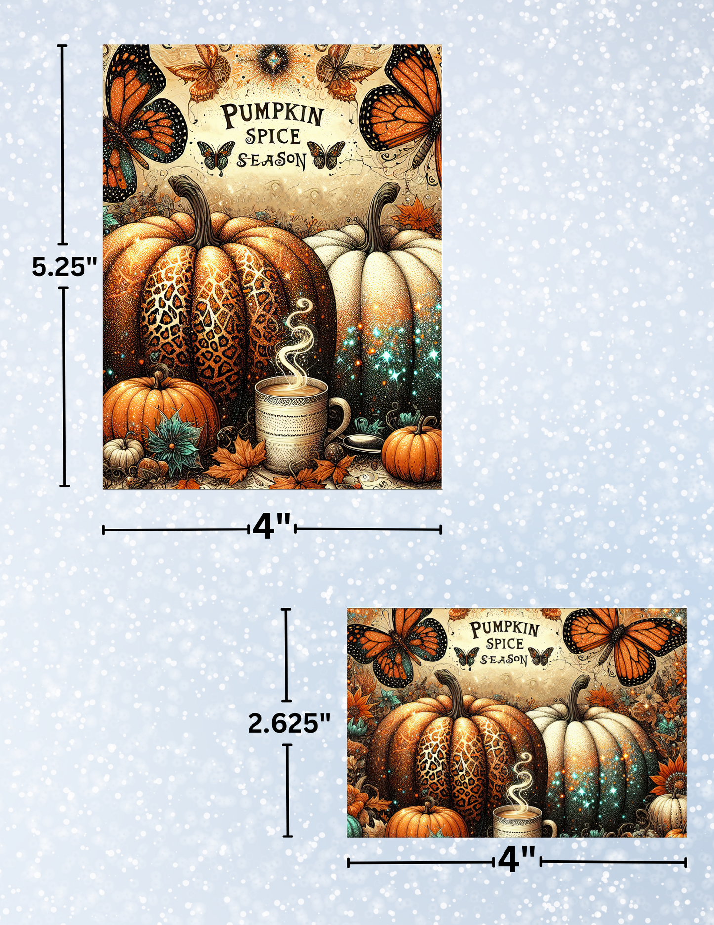 "Pumpkin Spice Season" Decorative Diamond Painting Release Papers