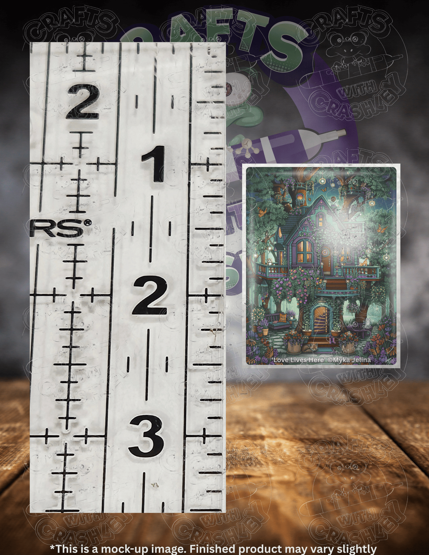 "Love Lives Here" by ©Myka Jelina Premium Accessories for Diamond Painting