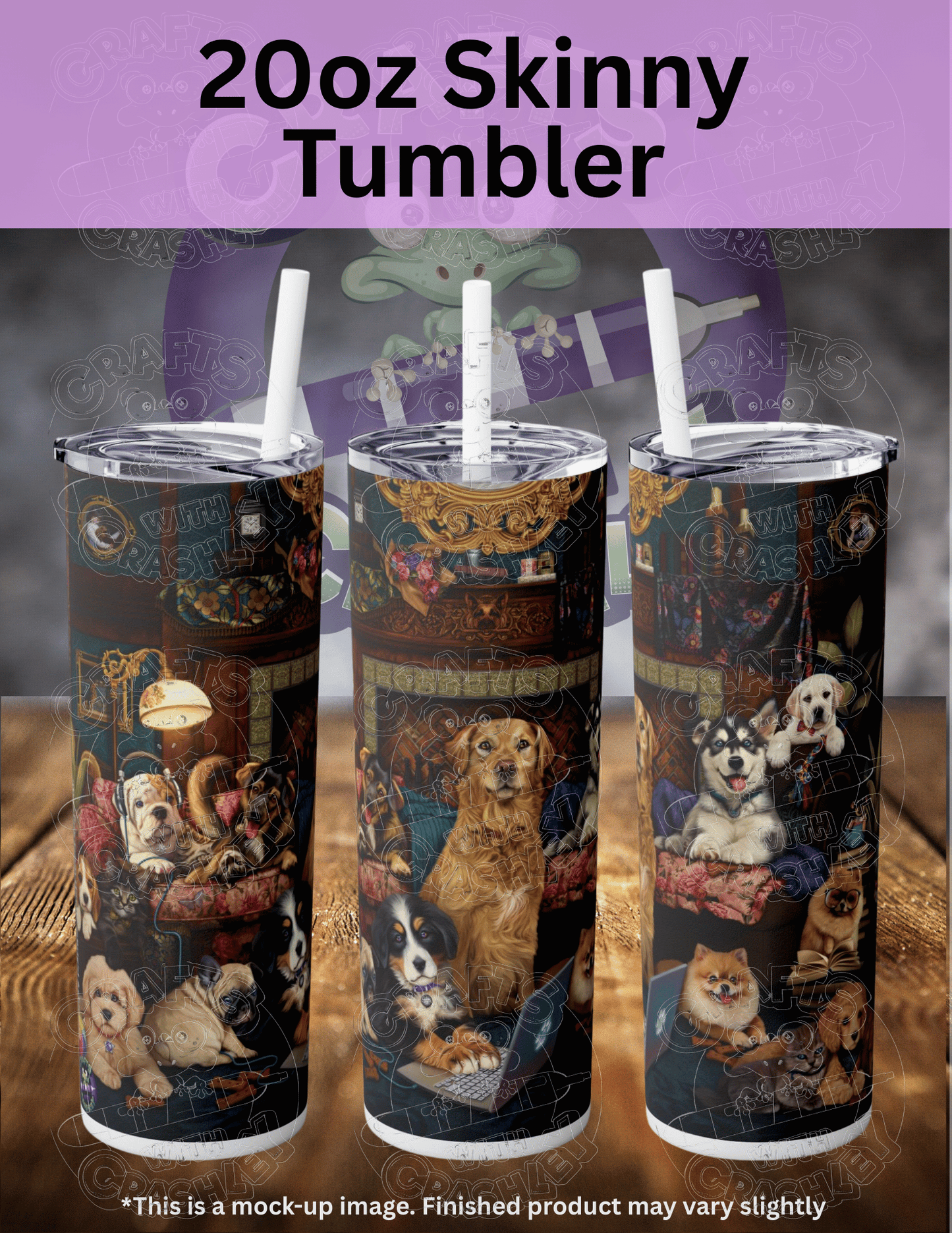 "Woofing From Home" by ©Brigid Ashwood Premium Accessories for Diamond Painting