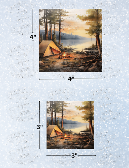 "Camping with the Beaver" Decorative Diamond Painting Release Papers