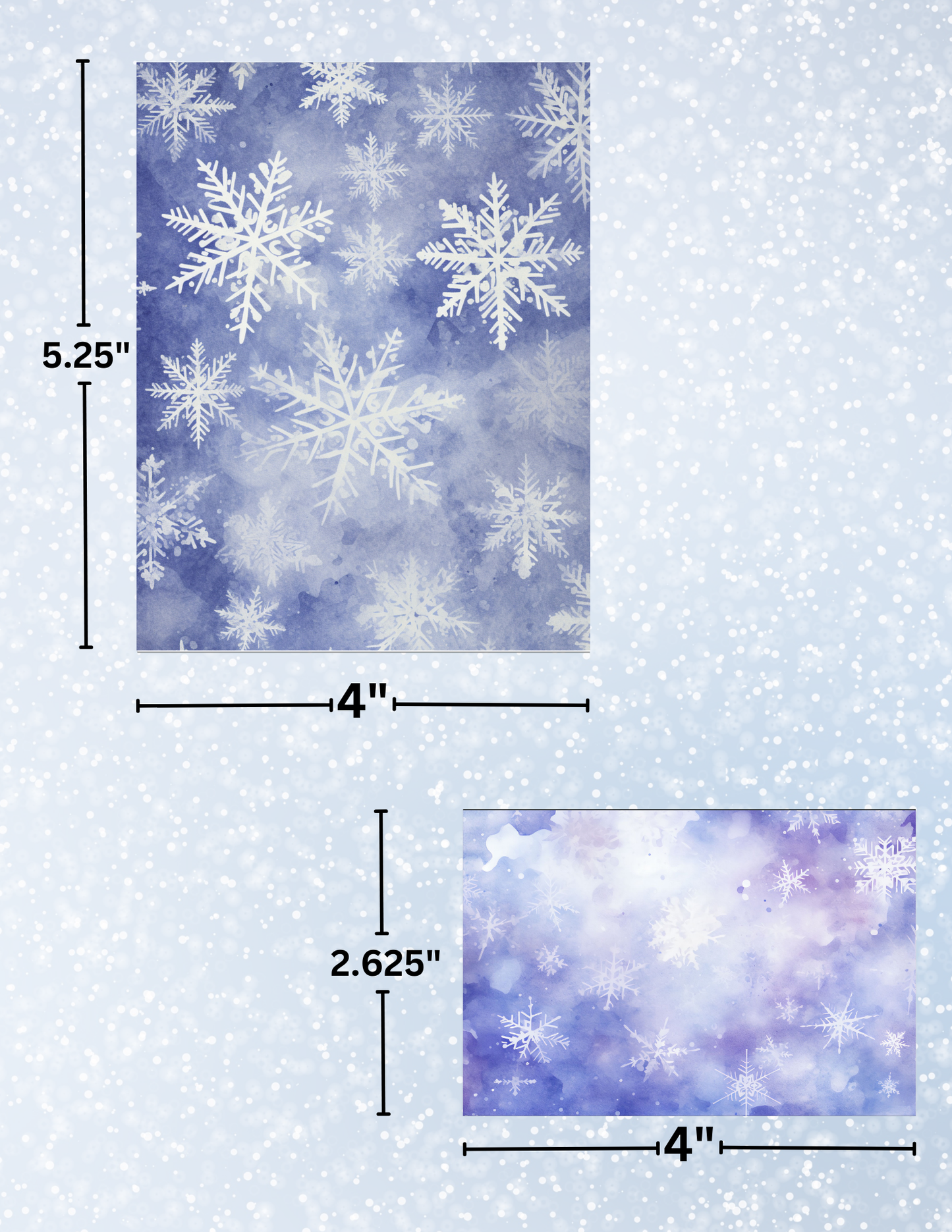 "Purple Snowflakes" Decorative Diamond Painting Release Papers