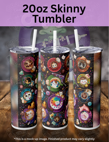 "Cat Lattes" by ©Brigid Ashwood Premium Accessories for Diamond Painting