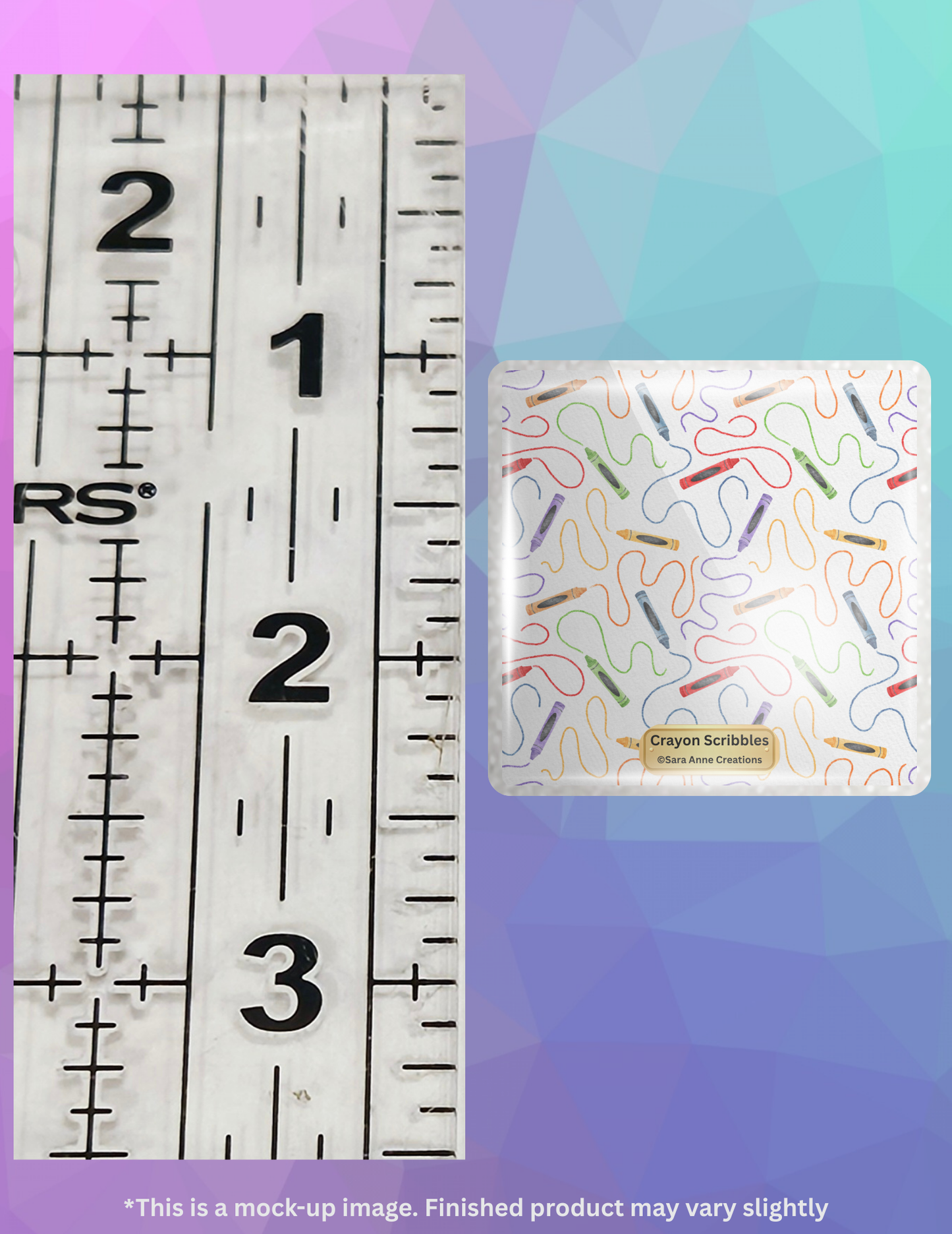 Crayon Scribbles by ©Sara Anne Creations Limited Edition Coverminder