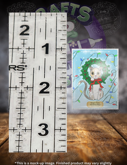 "Hang in There Christmas Kitty" by ©Kaleena Kollmeier Premium Accessories for Diamond Painting