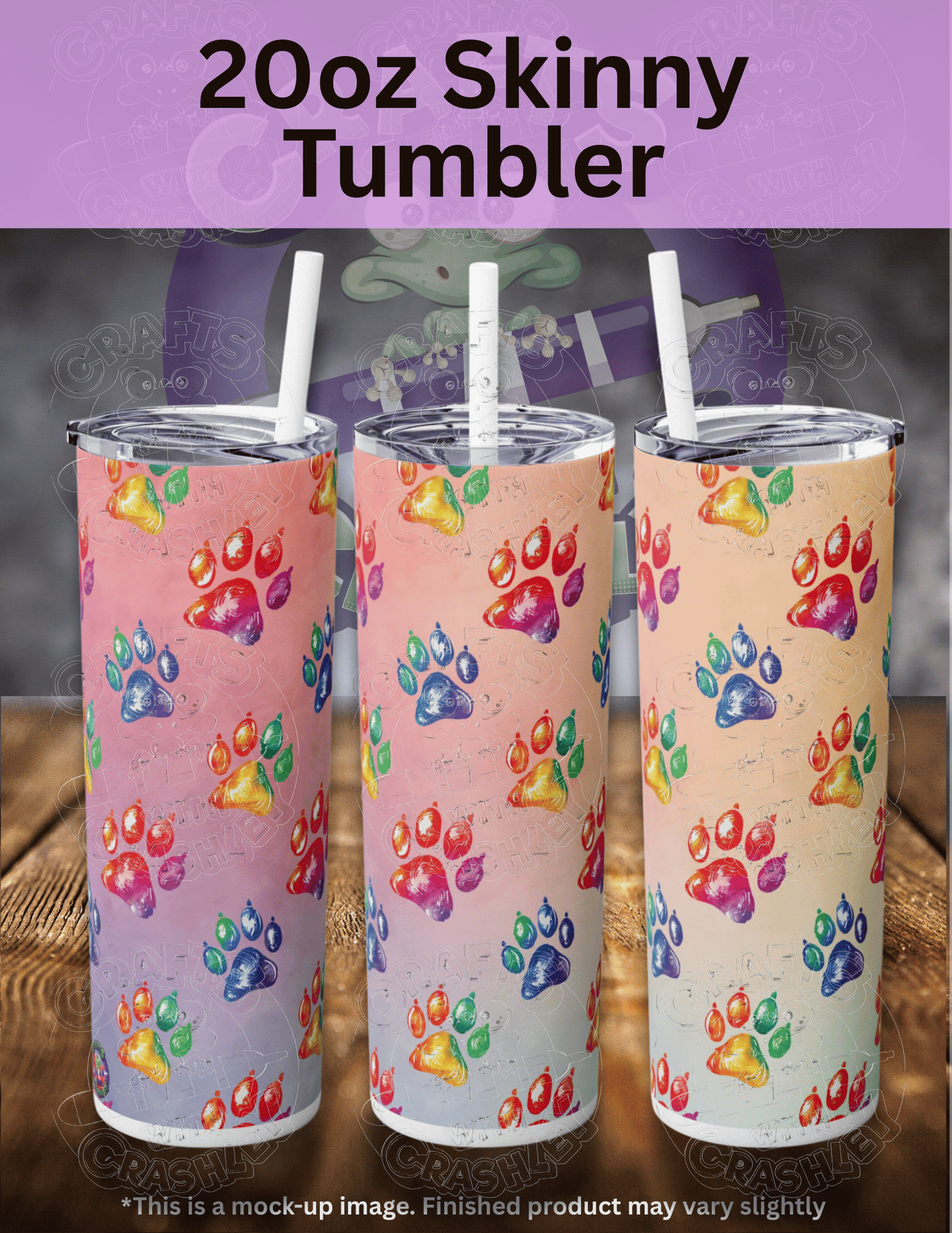 "Rainbow Paw Prints" Premium Accessories for Diamond Painting