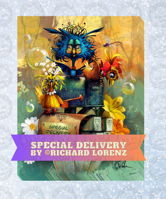 "Special Delivery" by ©Richard Lorenz Decorative Diamond Painting Release Papers