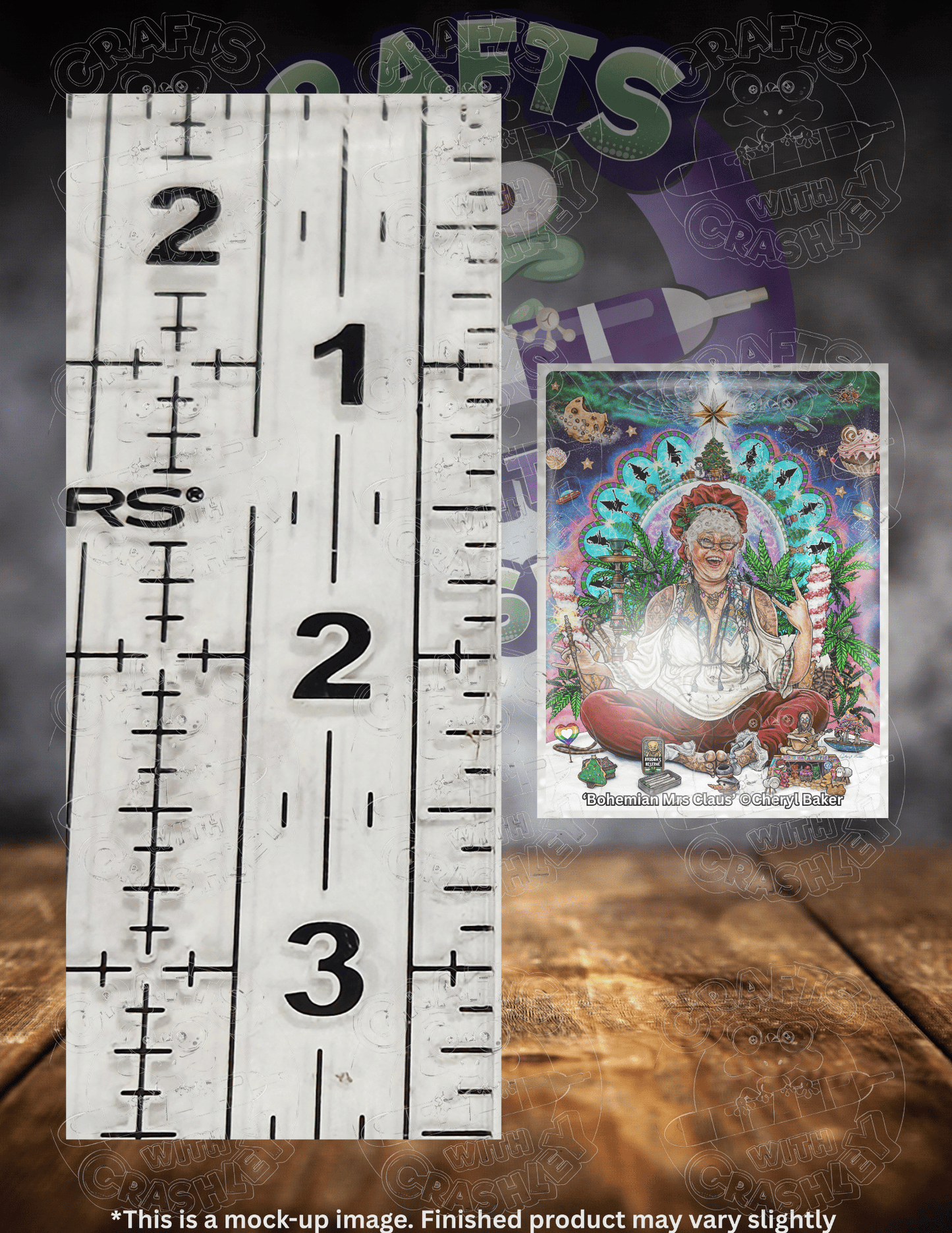 "Bohemian Mrs Claus" by ©Cheryl Baker Premium Accessories for Diamond Painting