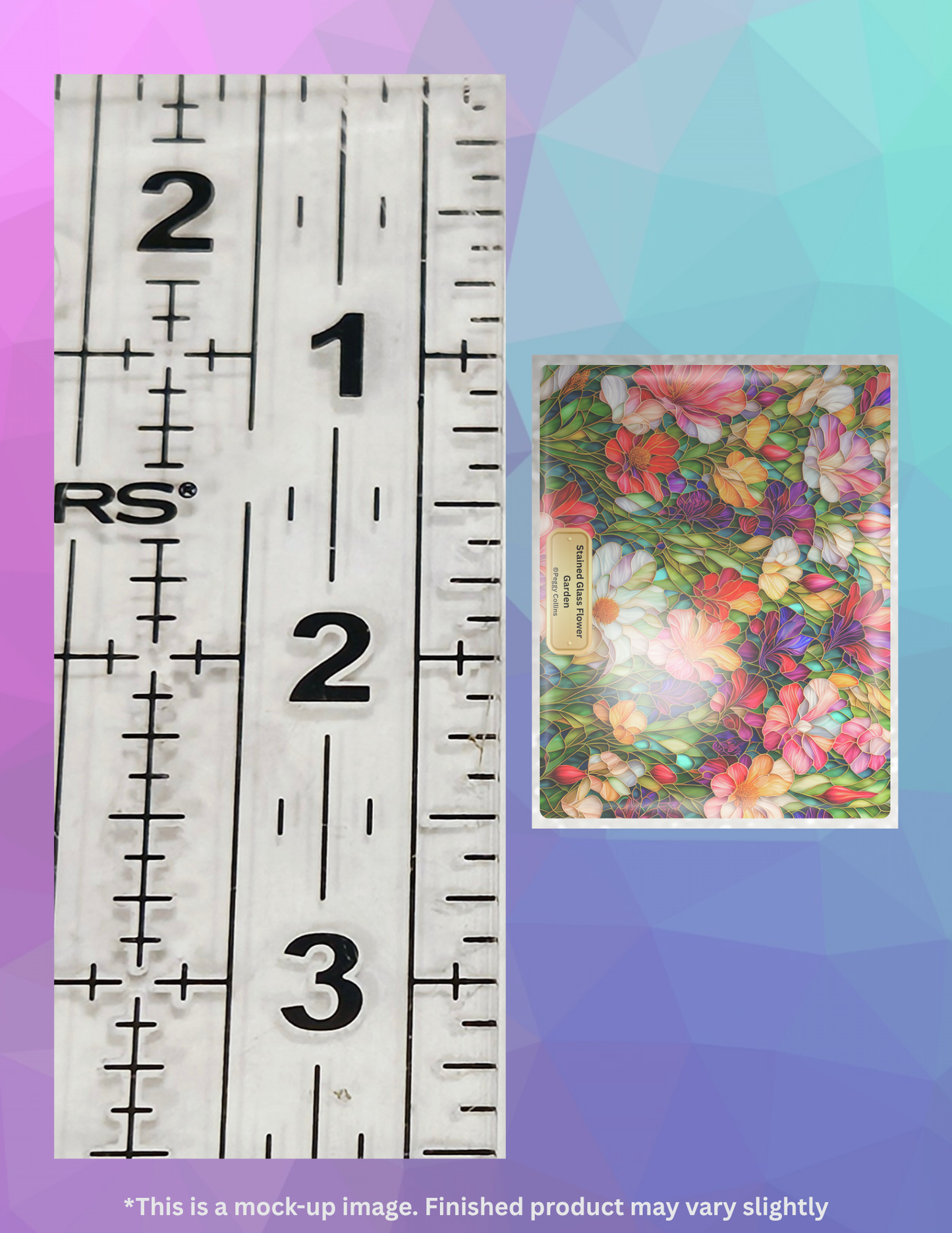 Stained Glass Flower Garden by ©Peggy Collins Limited Edition Coverminder