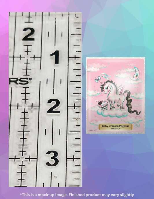 Baby Unicorn Pegasus By ©Miss Fluff Limited Edition Coverminder