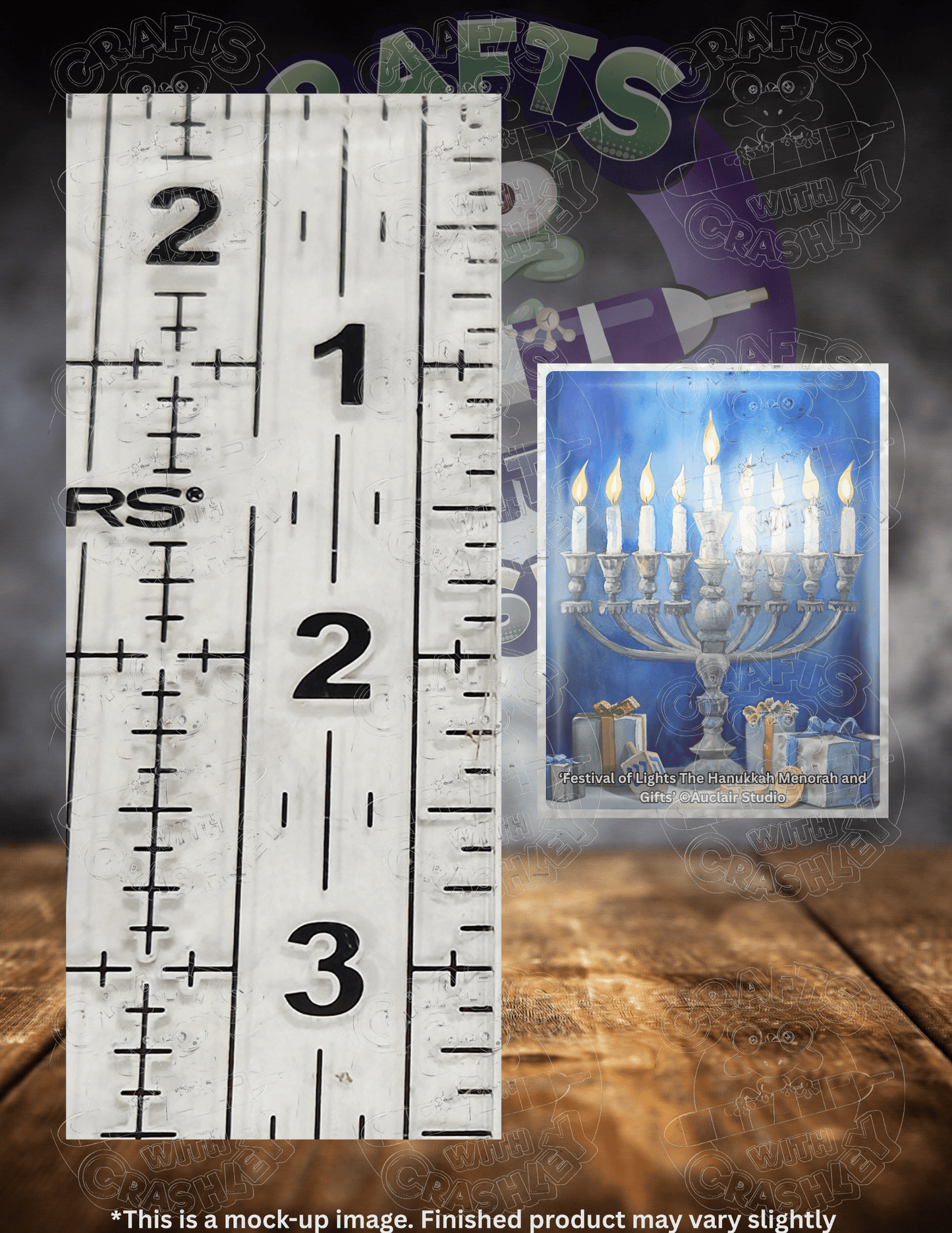 "Festival of Lights The Hanukkah Menorah and Gifts" by ©Auclair Studio Premium Accessories for Diamond Painting