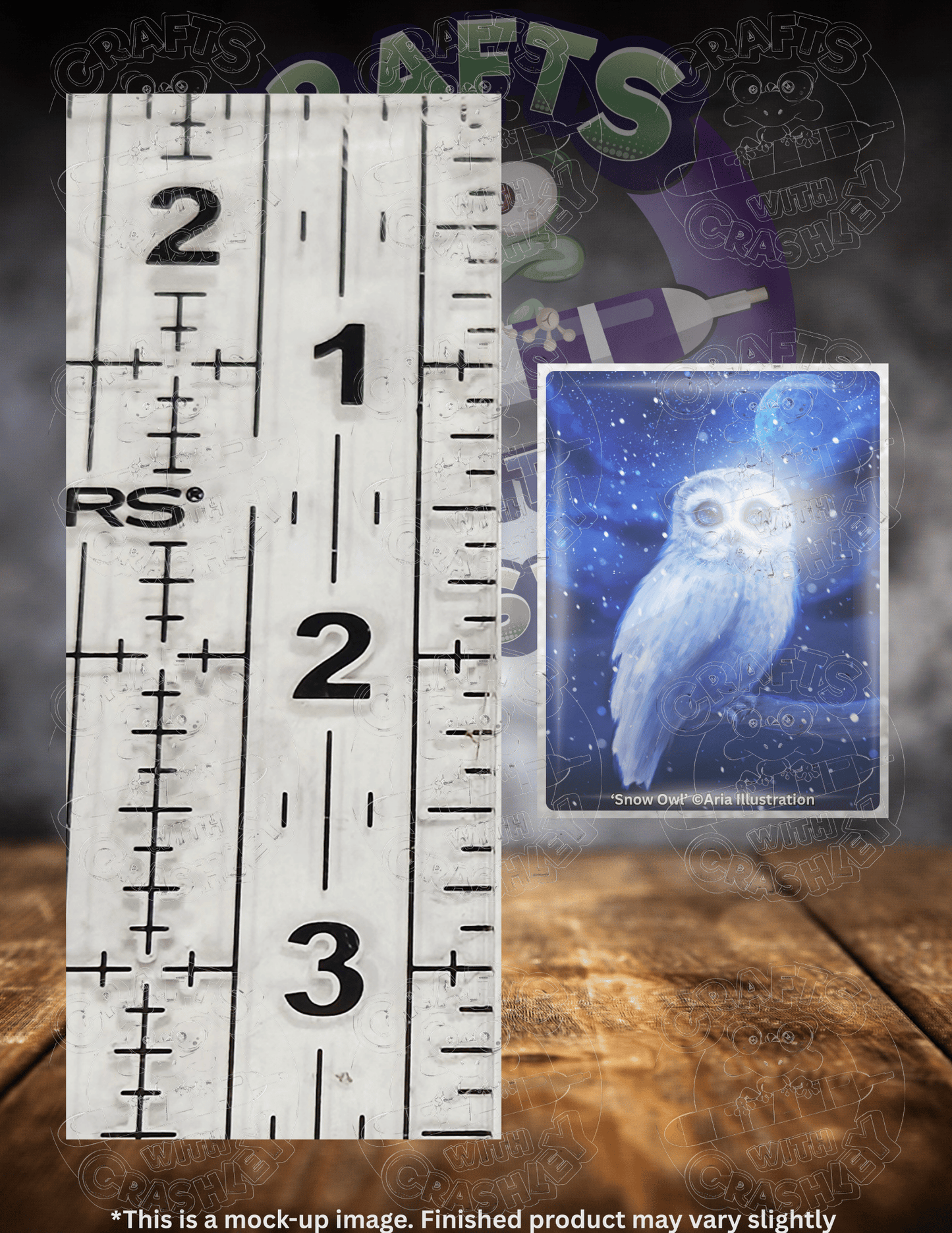 "Snowy Owl" by ©Aria Illustration Premium Accessories for Diamond Painting