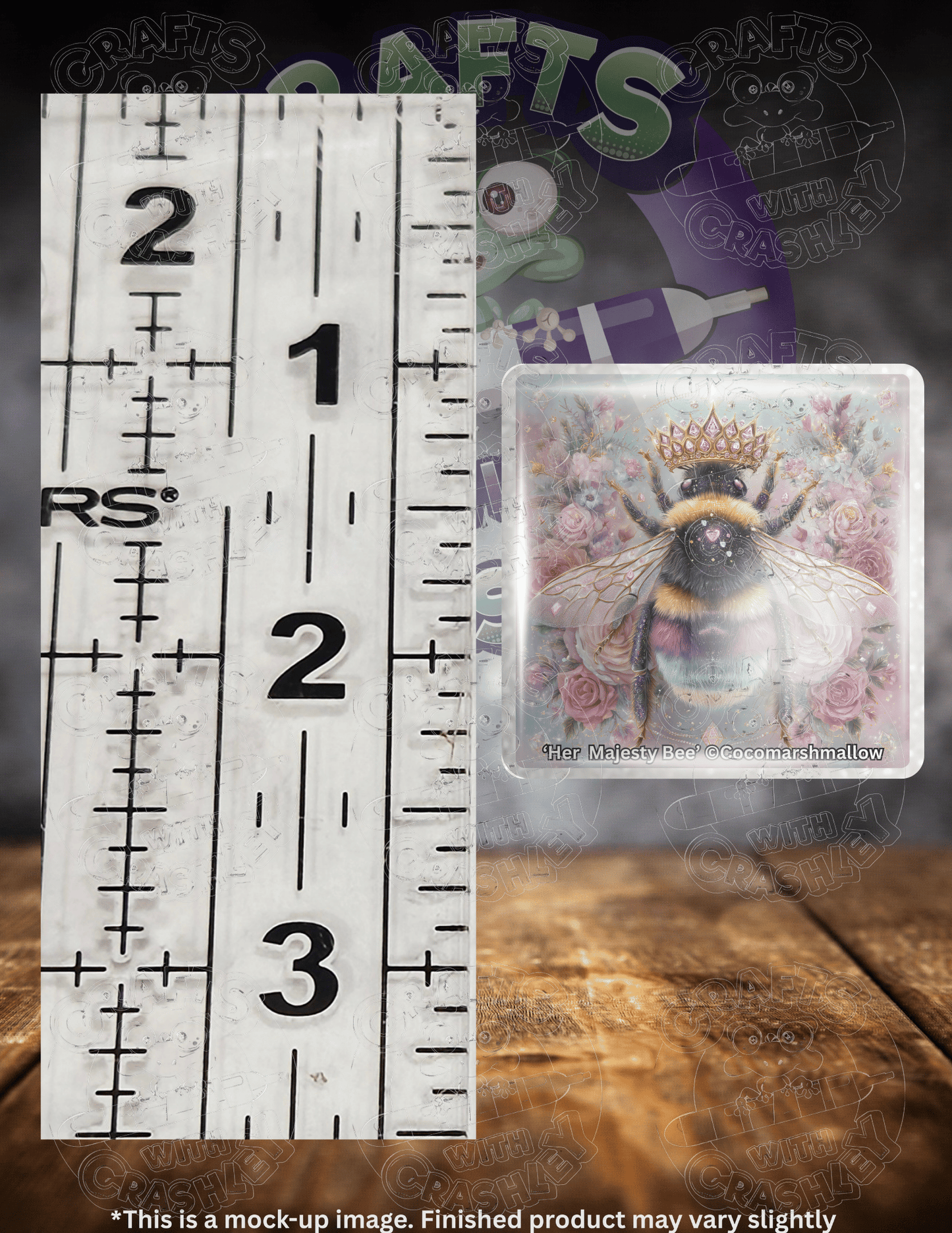 "Her Majesty Bee" by ©Cocomarshmallow Premium Accessories for Diamond Painting