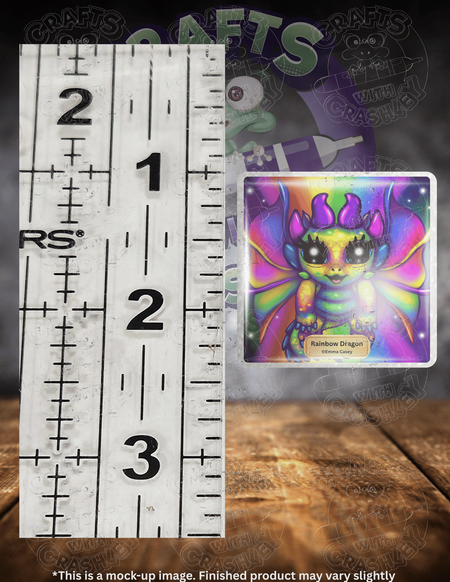 "Rainbow Dragon" by ©Emma Casey Premium Accessories for Diamond Painting