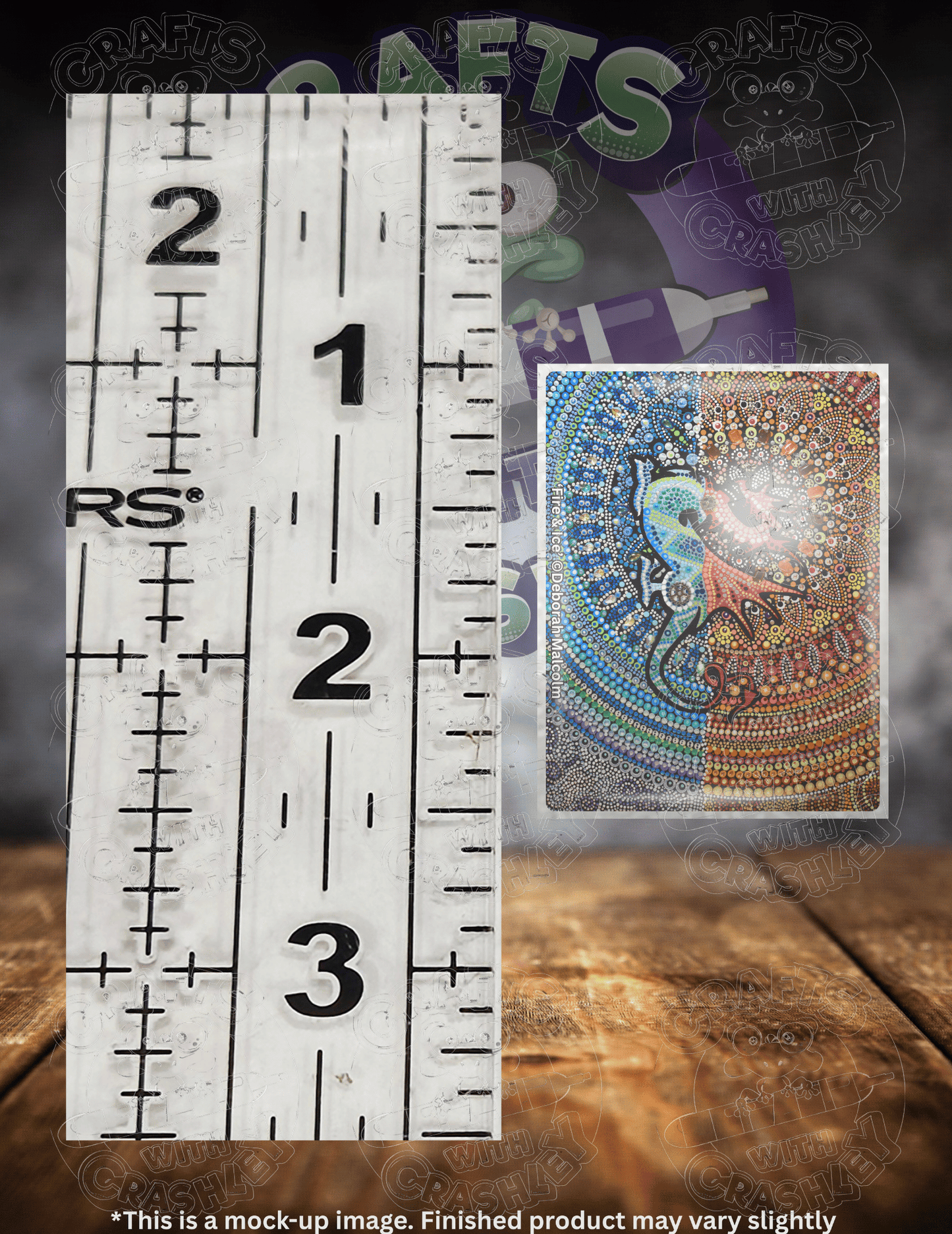 "Fire & Ice" by ©Deborah Malcolm Premium Accessories for Diamond Painting