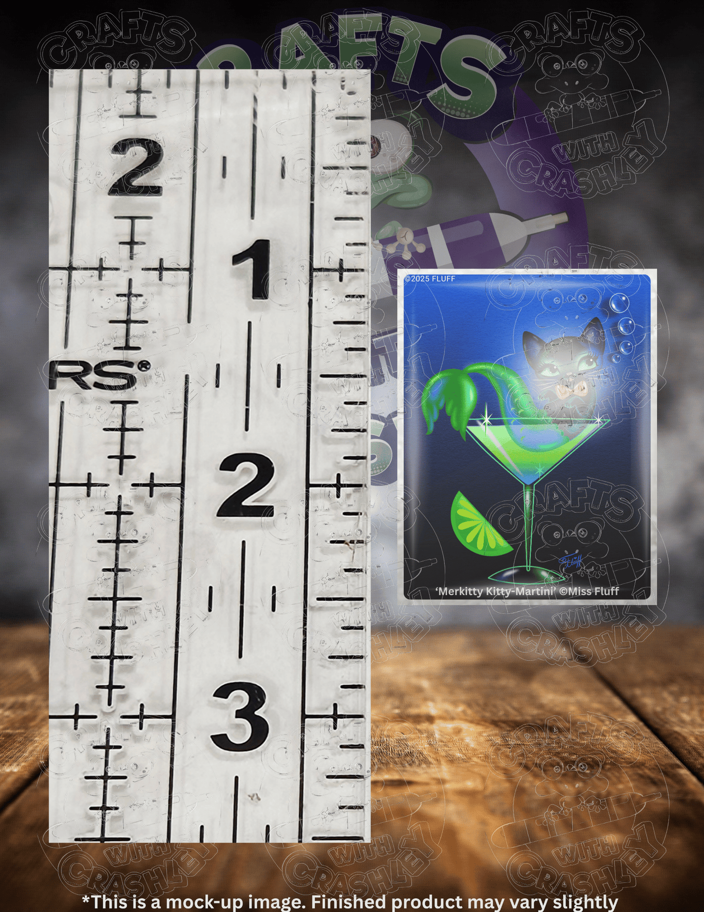 "Merkitty Kitty Martini" by ©Miss Fluff Premium Accessories for Diamond Painting