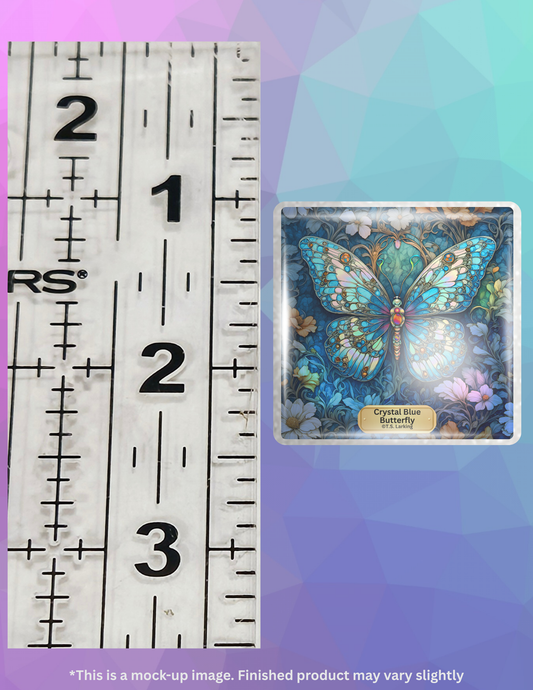 Crystal Blue Butterfly by ©T.S. Larking Limited Edition Coverminder