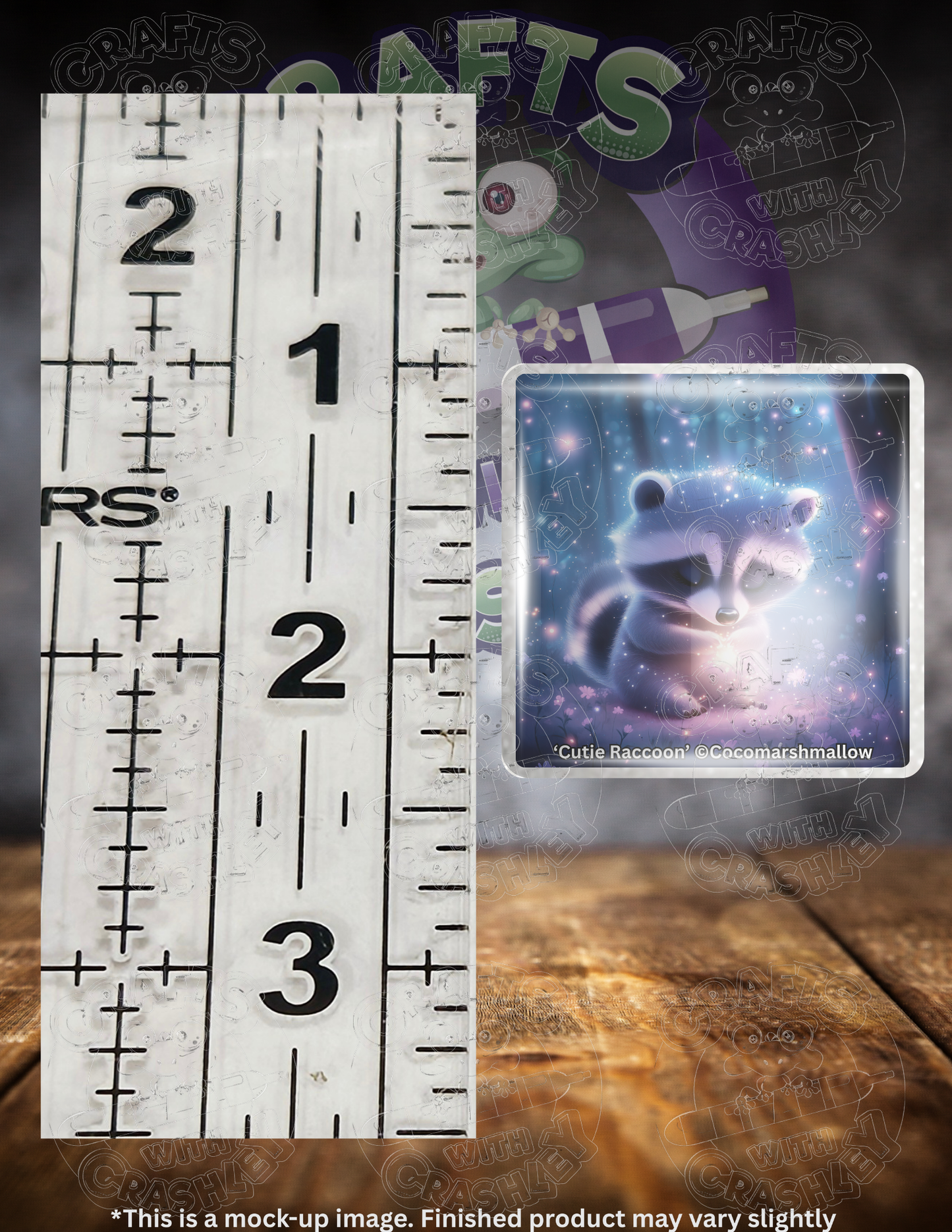 "Cutie Raccoon" by ©Cocomarshmallow Premium Accessories for Diamond Painting