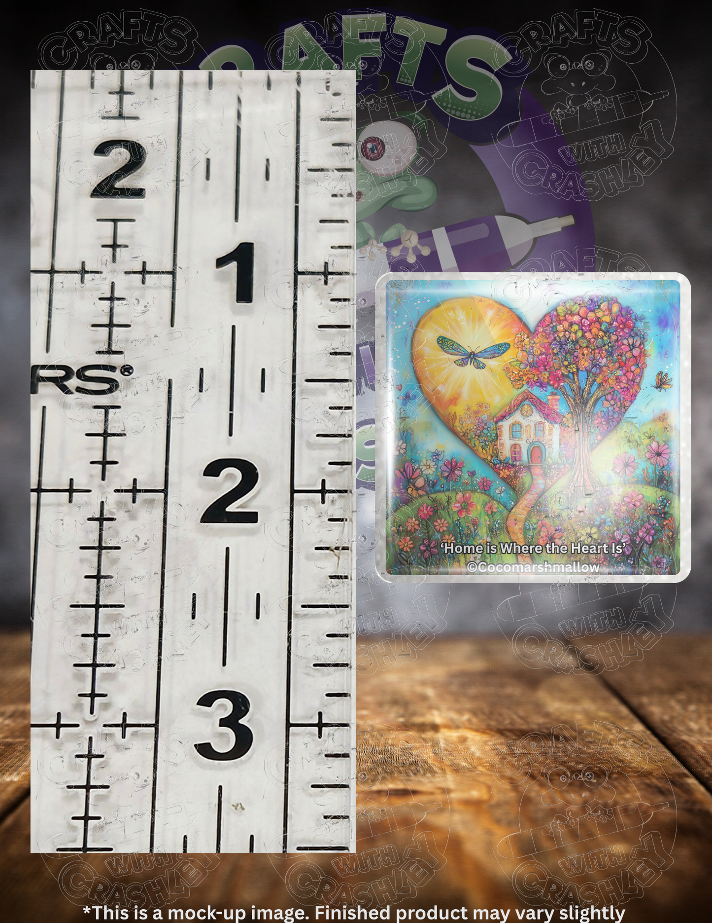 "Home Is Where the Heart Is" by ©Cocomarshmallow Premium Accessories for Diamond Painting