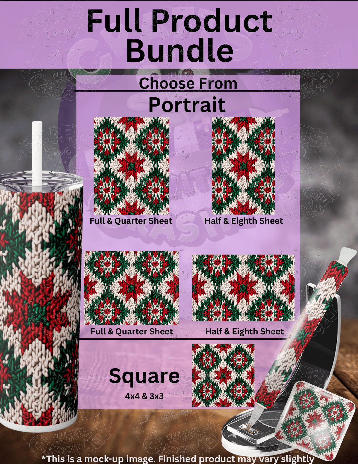 "Holiday Crochet" Premium Accessories for Diamond Painting
