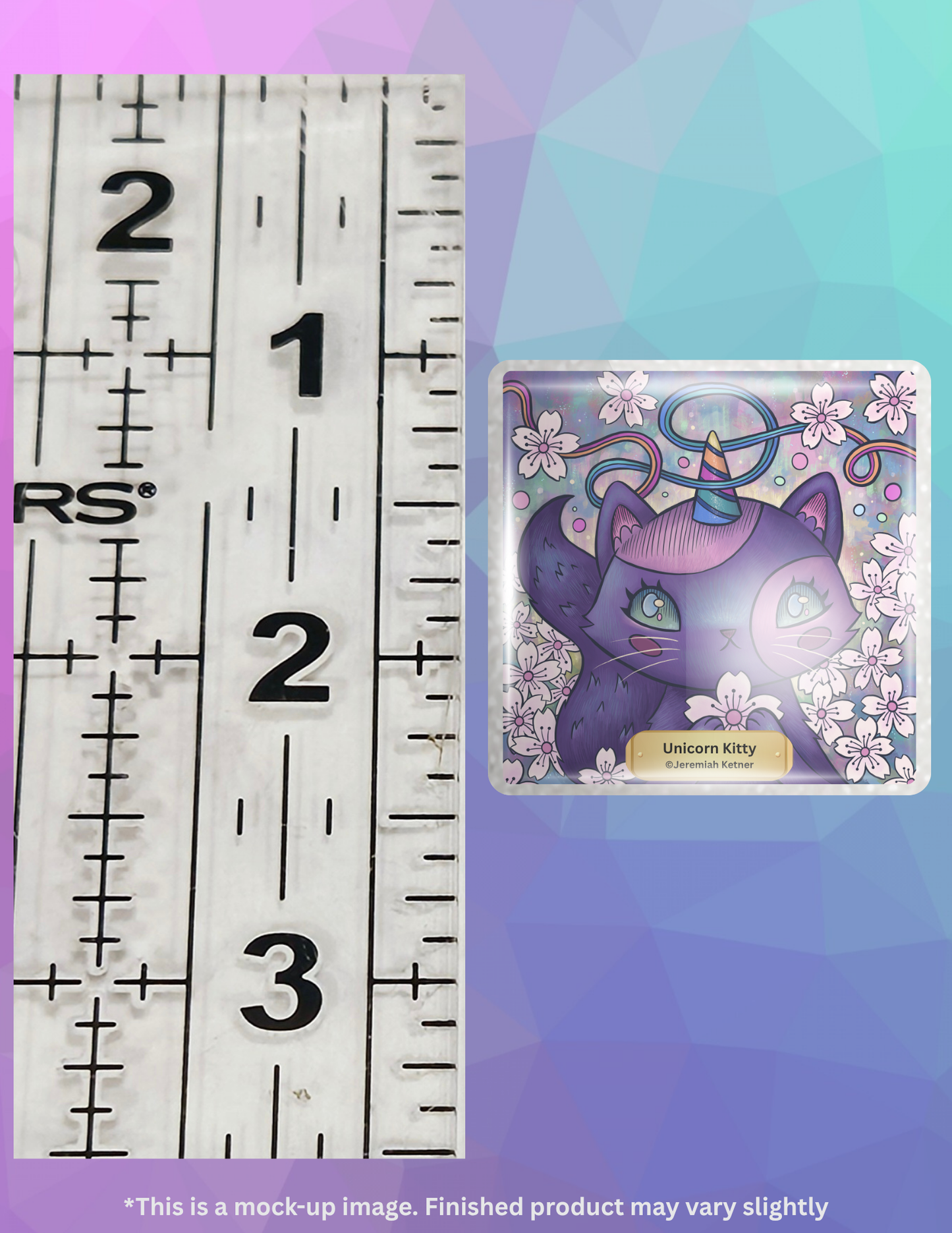 Unicorn Kitty by ©Jeremiah Ketner Limited Edition Coverminder