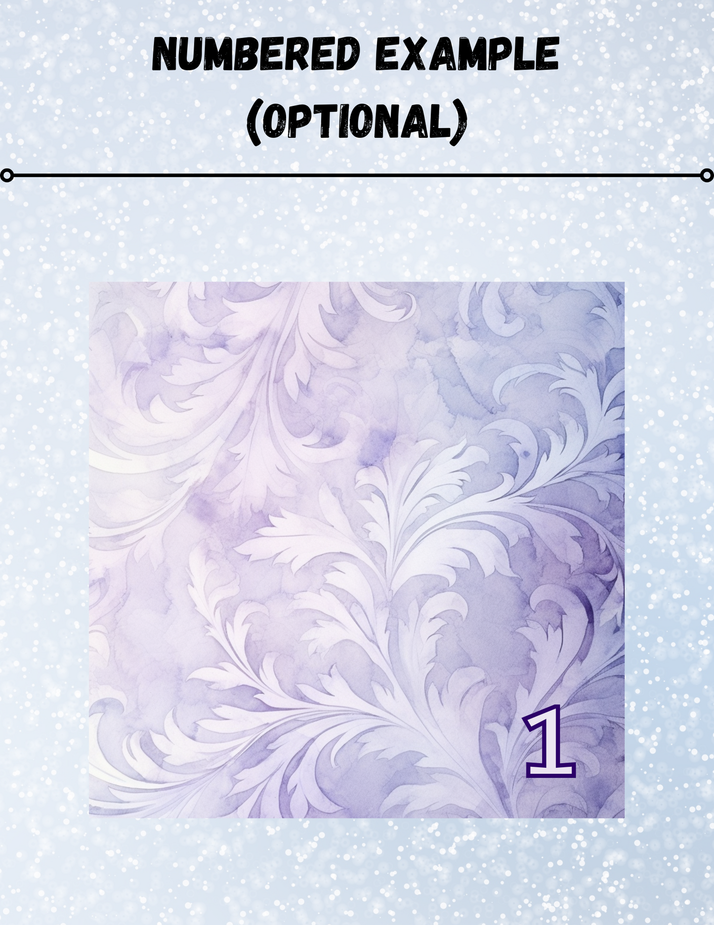 "Purple Snowflakes" Decorative Diamond Painting Release Papers