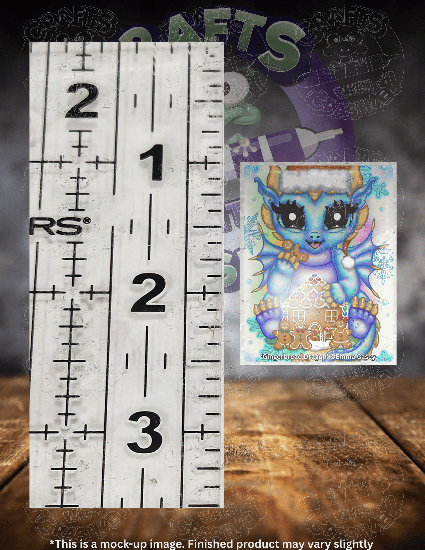 "Gingerbread Dragon" by ©Emma Casey Premium Accessories for Diamond Painting