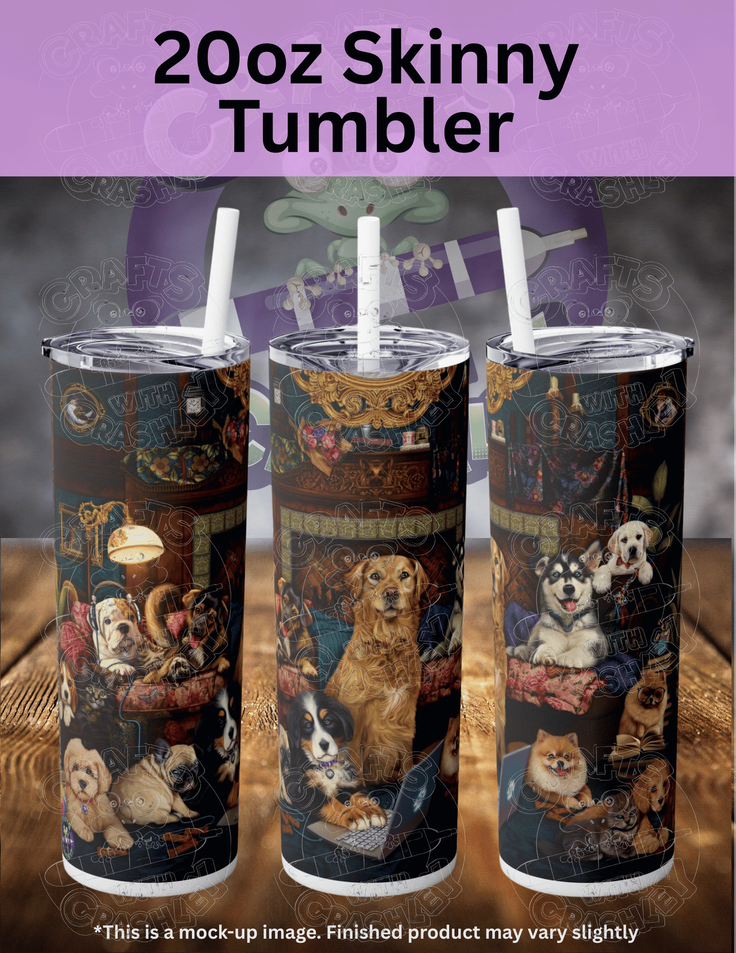 "Woofing From Home" by ©Brigid Ashwood Premium Accessories for Diamond Painting