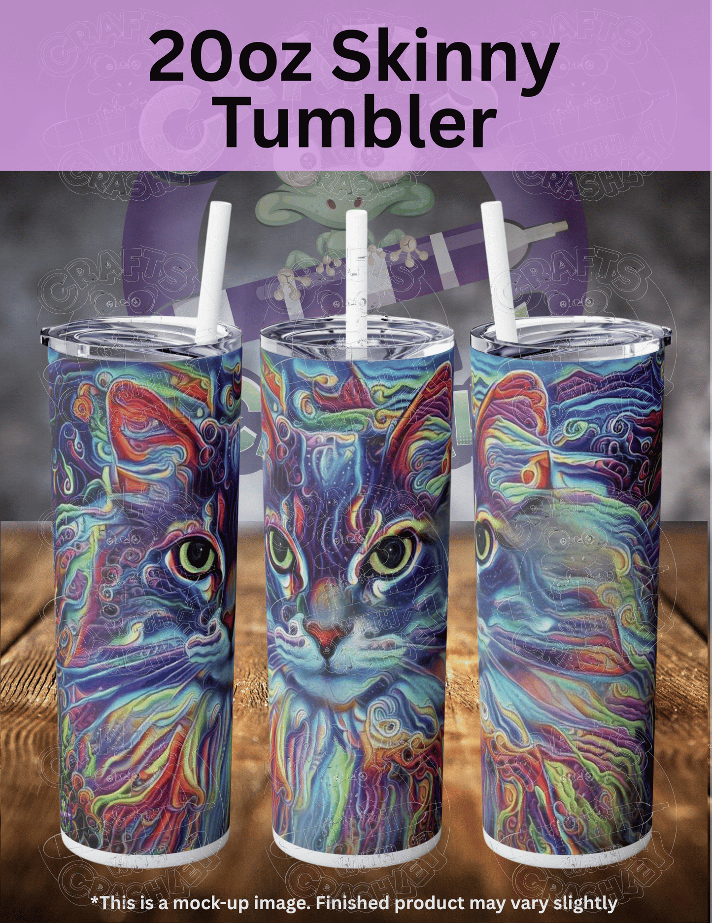 "Cleo the Colorful Long Hair Cat" by ©Peggy Collins Premium Accessories for Diamond Painting