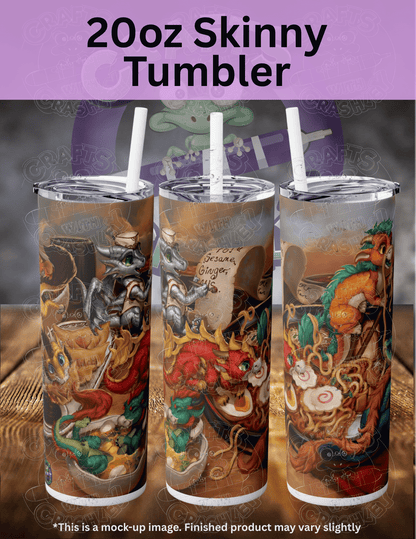 "The Noodle Dragons Bowl" by ©Christina "SixthLeafClover" Yen Premium Accessories for Diamond Painting