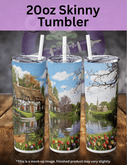 "Lakeside Cottage" by ©Dominic Davison Premium Accessories for Diamond Painting