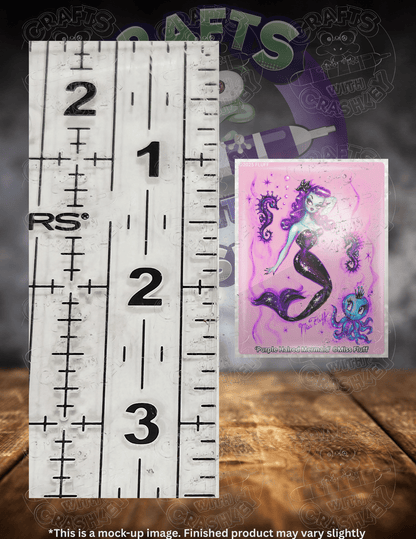 "Purple Haired Mermaid" by ©Miss Fluff Premium Accessories for Diamond Painting