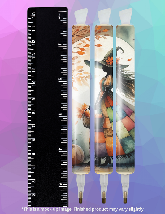 Autumn Witch by ©Peggy Collins Diamond Painting Pen