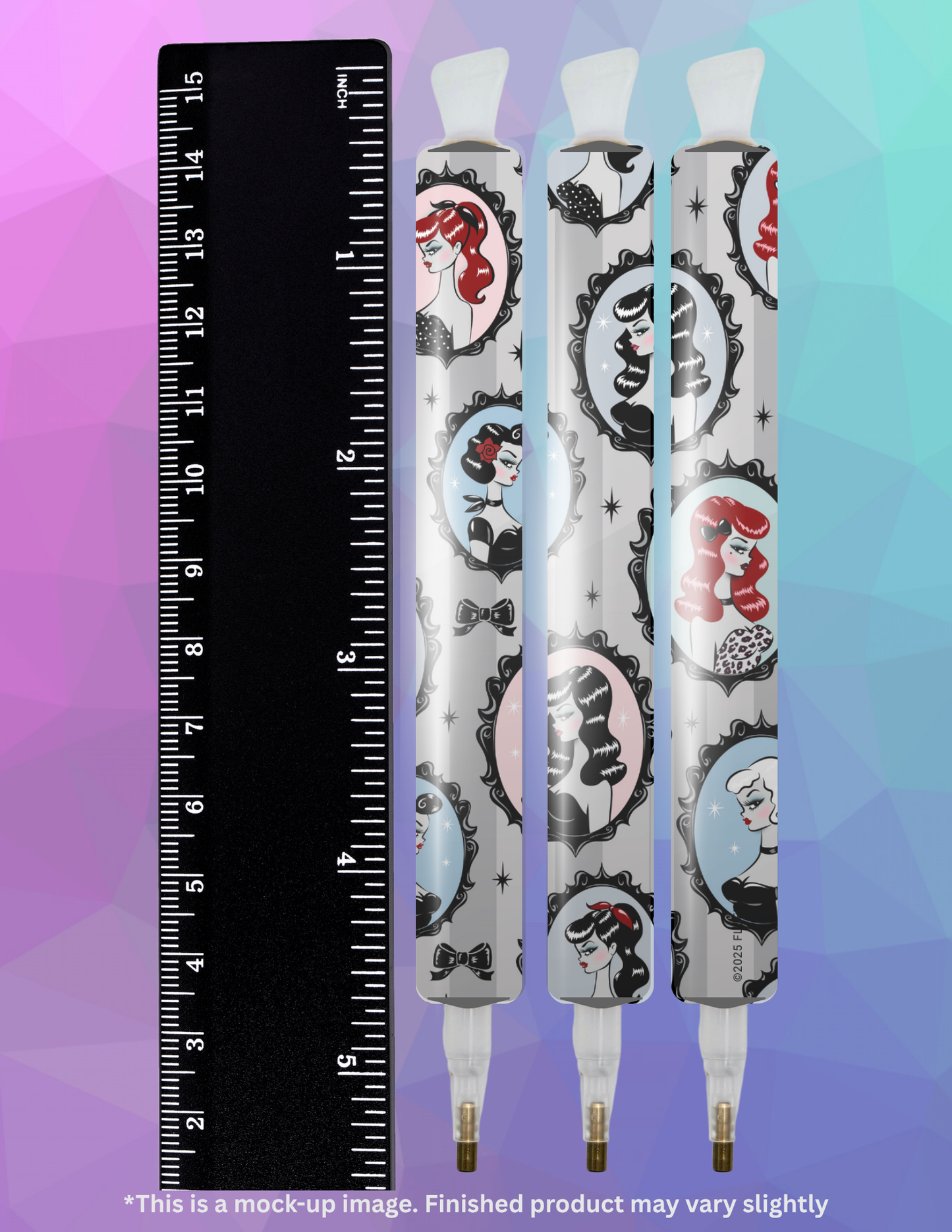 Cameo Dolls with Kitty by ©Miss Fluff Diamond Painting Pen