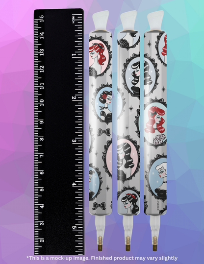 Cameo Dolls with Kitty by ©Miss Fluff Diamond Painting Pen