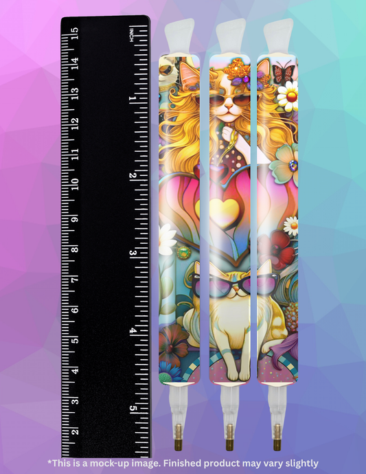 Cats N Shades by ©T.S. Larking Diamond Painting Pen