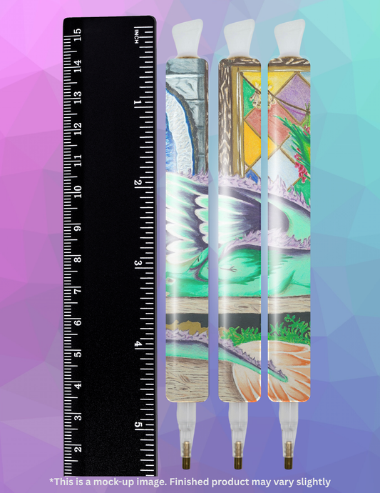 Alchemist's Desk Dragon By ©Courtney Lyons Diamond Painting Pen