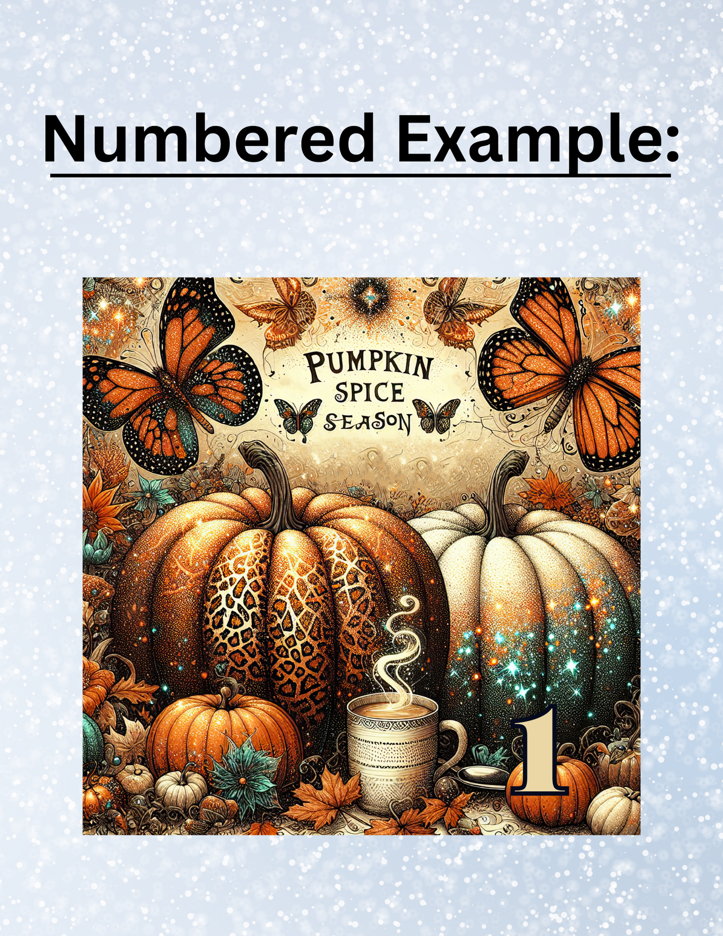 "Pumpkin Spice Season" Decorative Diamond Painting Release Papers