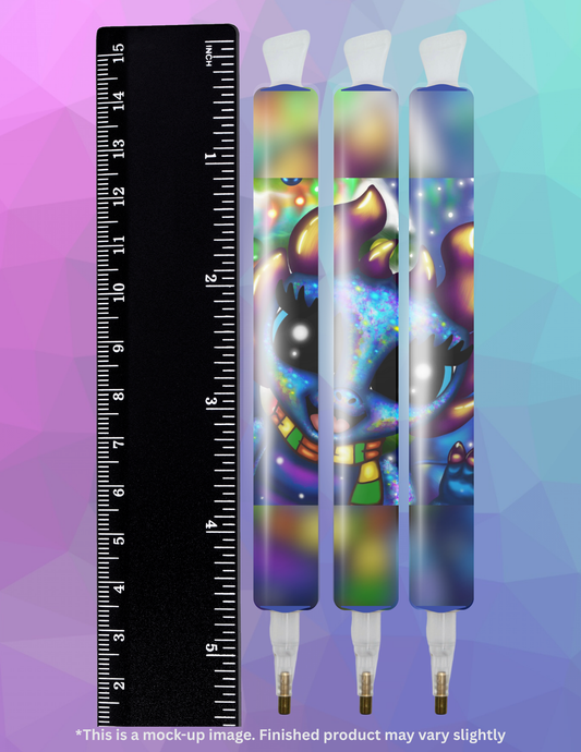 Christmas Dragon by ©Emma Casey Diamond Painting Pen