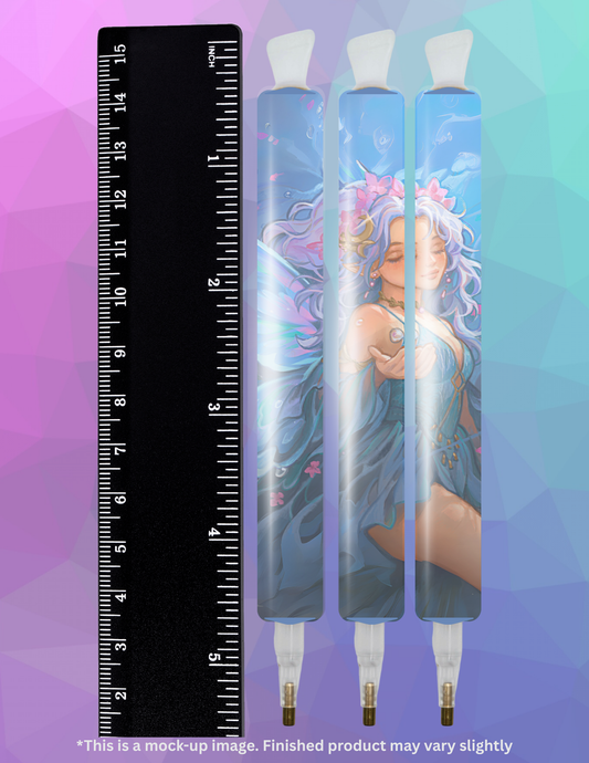 Aquamarine Fairy by ©Ivy Dolamore Diamond Painting Pen