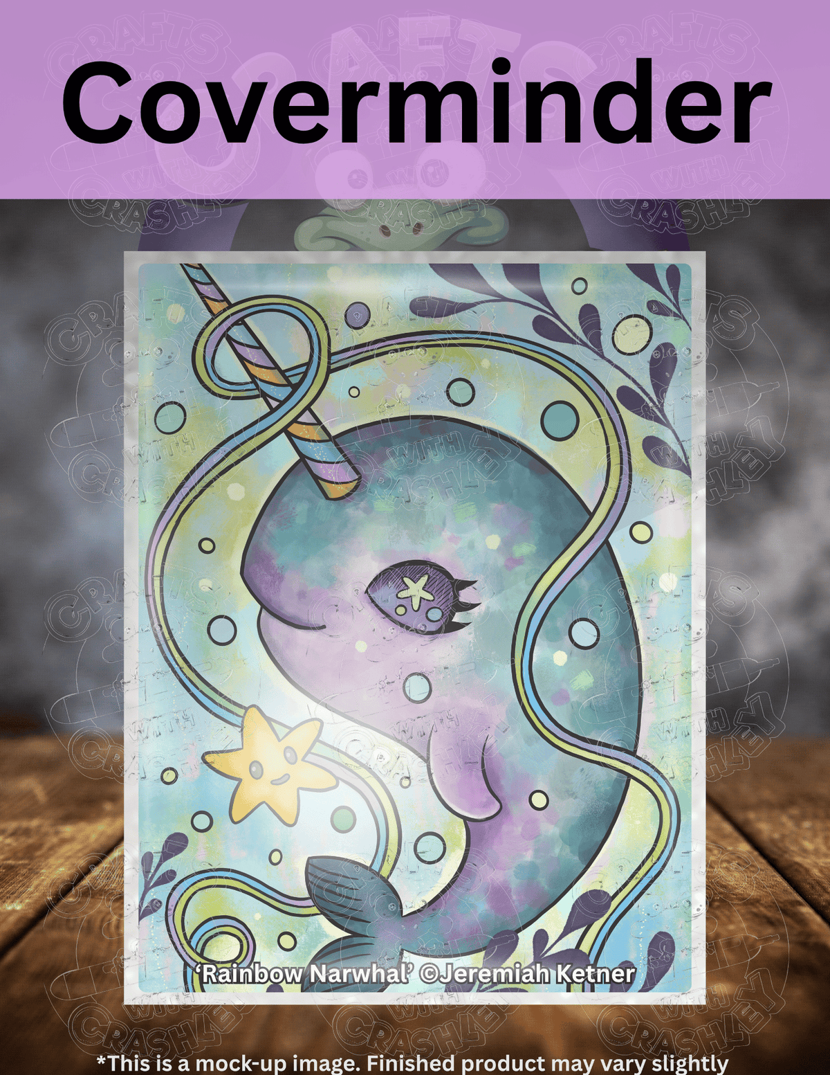 "Rainbow Narwhal" by ©Jeremiah Ketner Premium Accessories for Diamond Painting