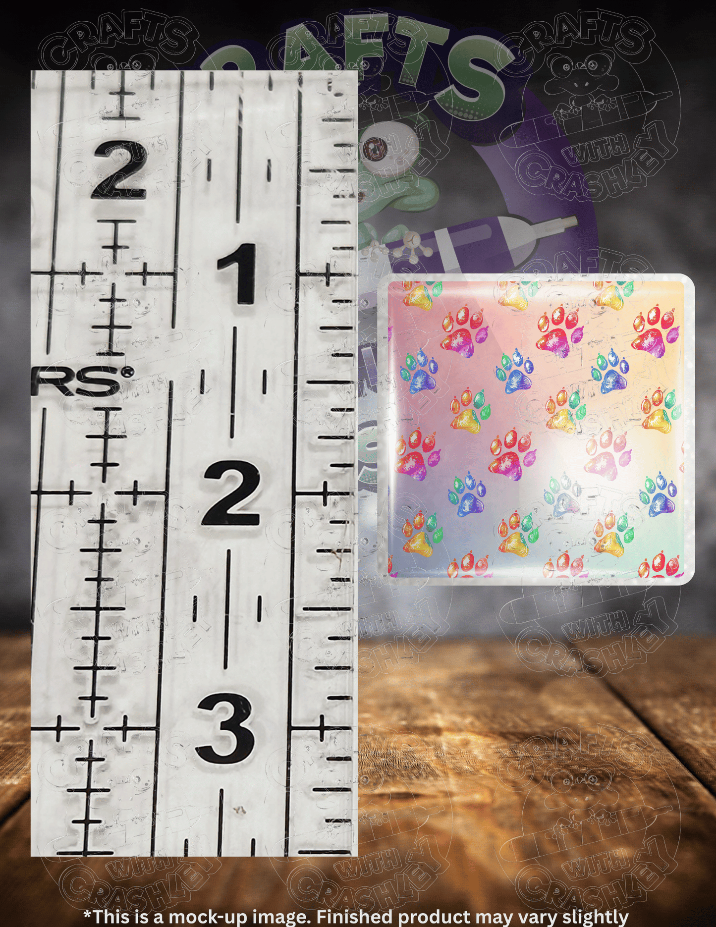 "Rainbow Paw Prints" Premium Accessories for Diamond Painting