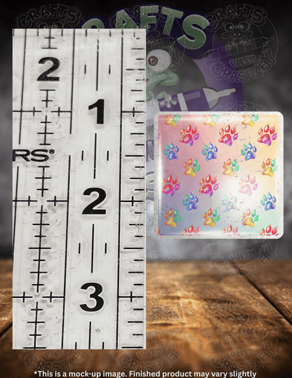 "Rainbow Paw Prints" Premium Accessories for Diamond Painting