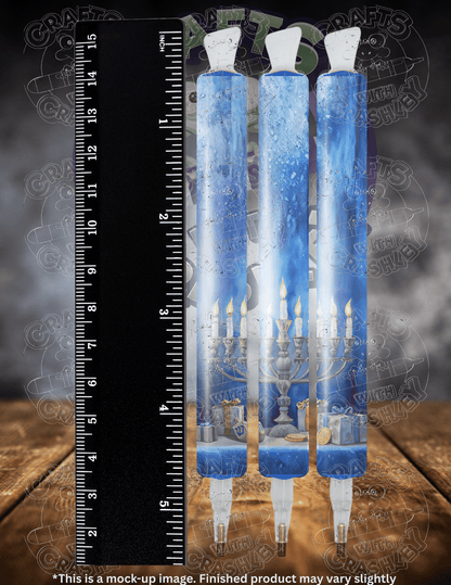 "Festival of Lights The Hanukkah Menorah and Gifts" by ©Auclair Studio Premium Accessories for Diamond Painting