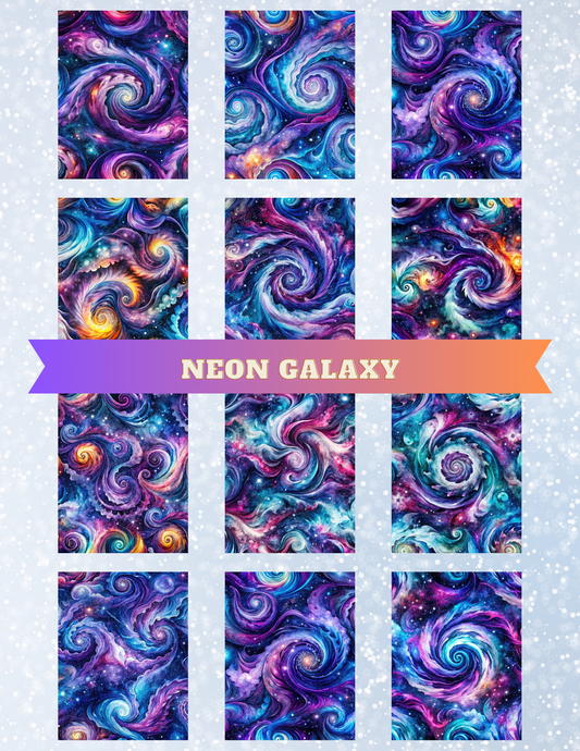 "Neon Galaxy" Decorative Diamond Painting Release Papers