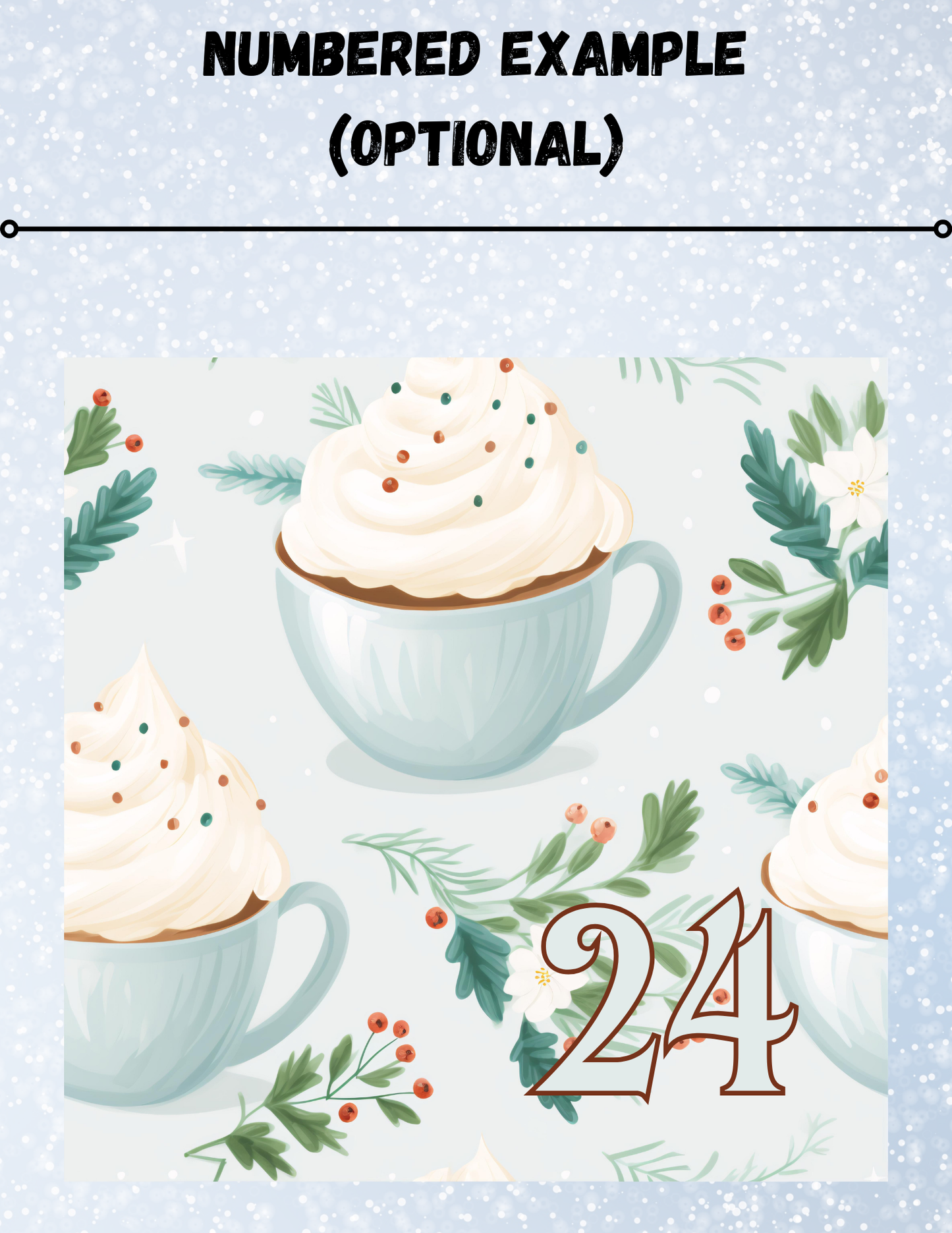 "Holiday Cocoa" Decorative Diamond Painting Release Papers